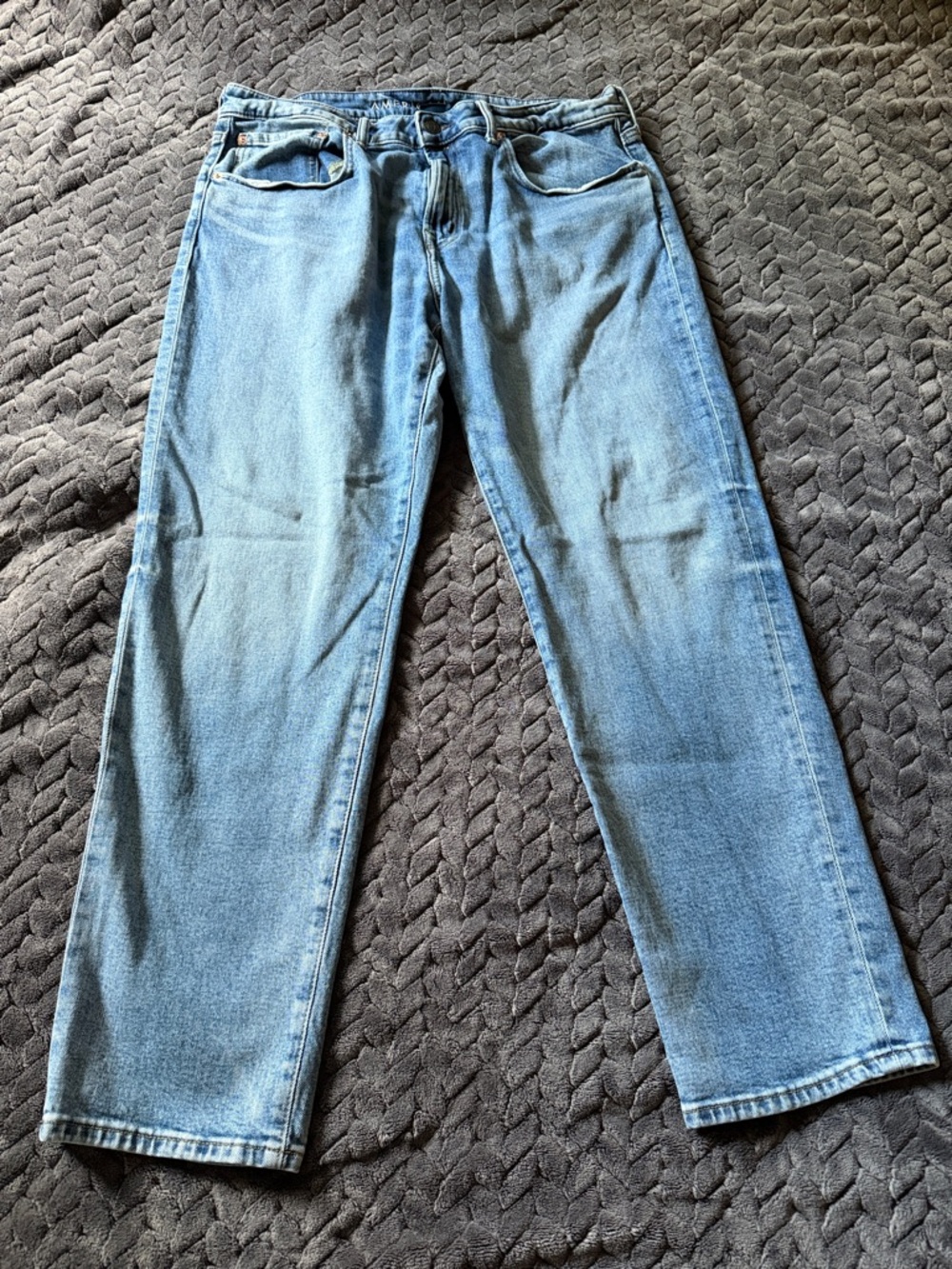 American Eagle Classic Light Blue Men's Straight-Leg Jeans Airflex + Size 34/30